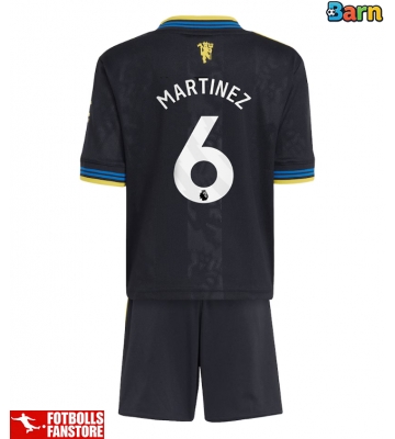Manchester United Lisandro Martinez #6 Tredje Tröja Barn 2025-26 Kortärmad (+ Korta byxor)